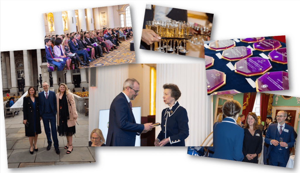 A Royal Handshake for allegro. at the Princess Royal Training Awards Ceremony